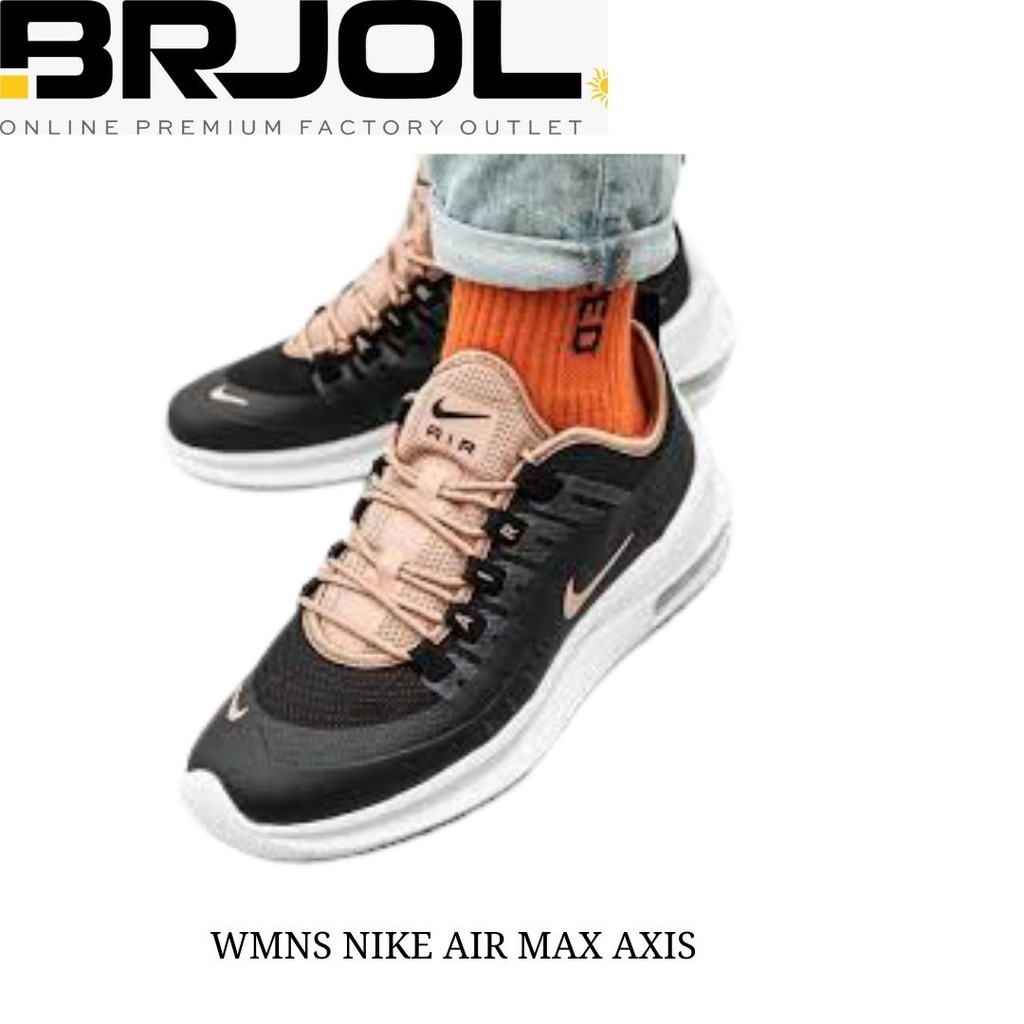 SEPATU LARI WANITA ORIGINAL NIKE AIR MAX AXIS AA2168009 HITAM PINK