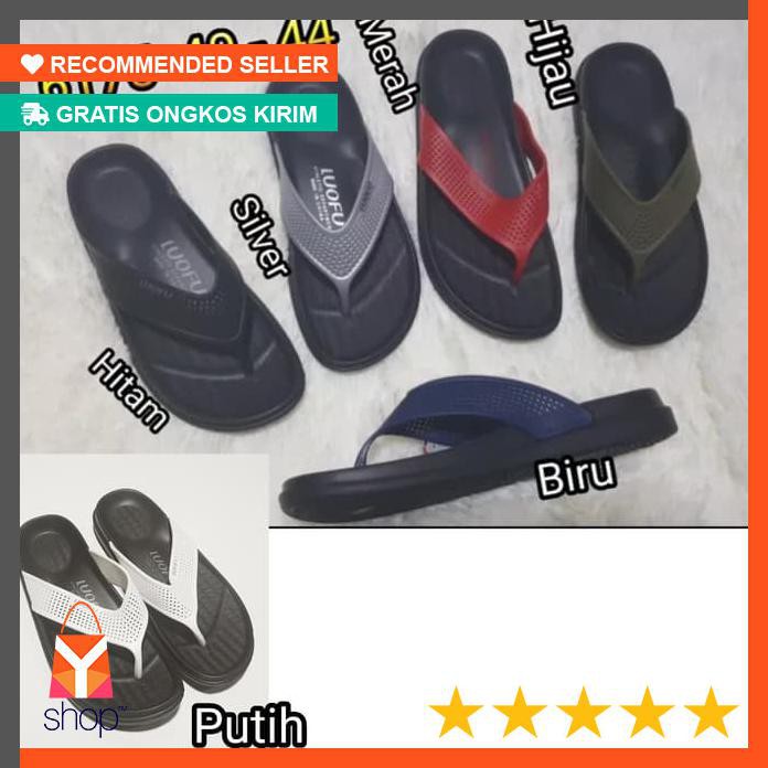 BAGUS BANGET  sandal jepit cowok luofu sendal japit pria karet import 6175