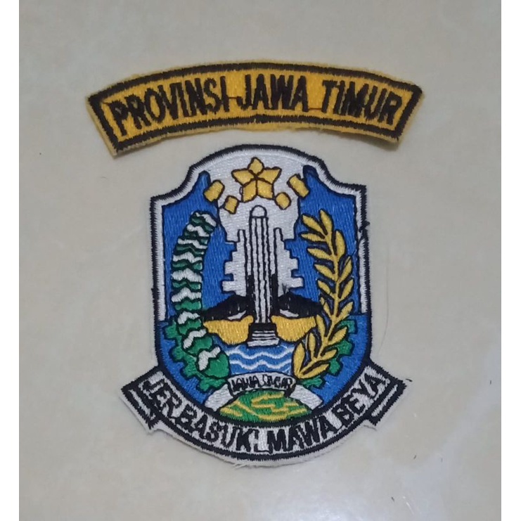 BET BORDIR LOGO PEMPROV PROVINSI JATIM,JAWA TIMUR JER BASUKI MAWA BEA