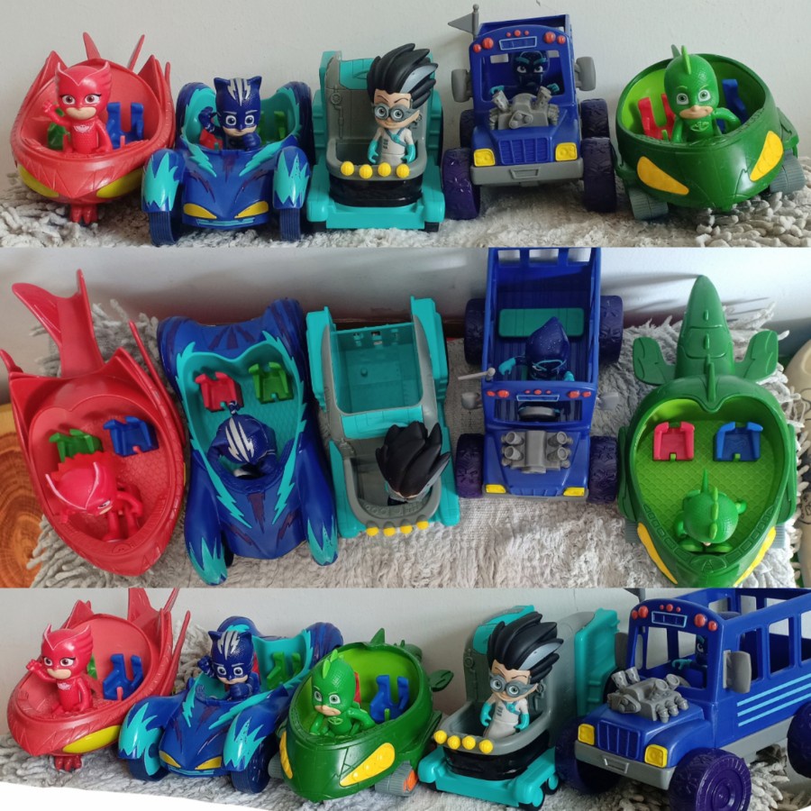 Mobil pj mask ORIGINAL mainan pj mask ORI turbo blast catboy owlett gekko Romeo