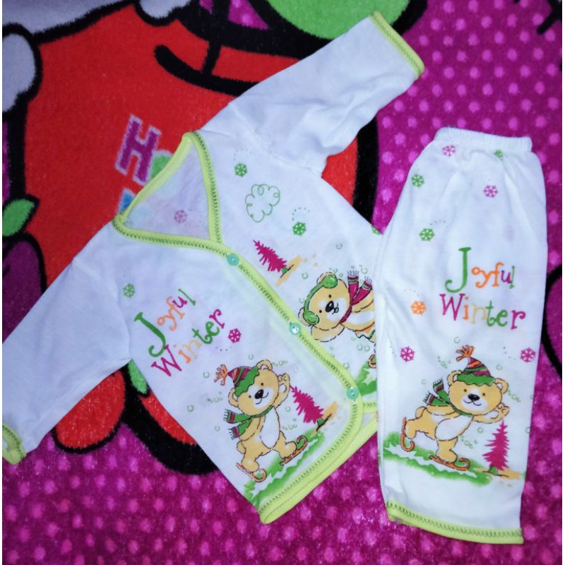 3 SETELAN BAJU BAYI lengan panjang/baju bayi lengan panjang/baju bayi baru lahir