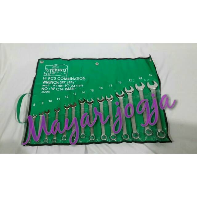 Tekiro Kunci Ring Pas 0824 Satu Set - 14 Pcs SP