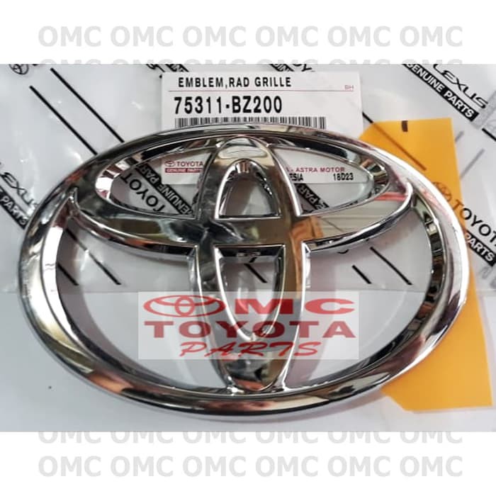 Emblem Logo Toyota Pintu Belakang Bagasi All New Avanza Calya Agya 75311-BZ200