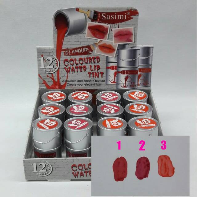 Lip tint sasimi 12 pcs