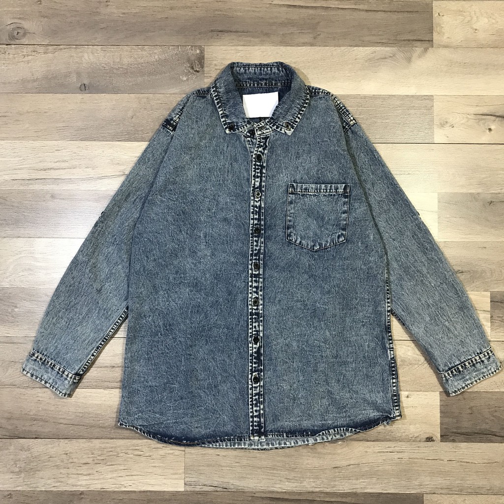 KEMEJA DENIM / ATASAN DENIM / DENIM / KEMEJA WASHING