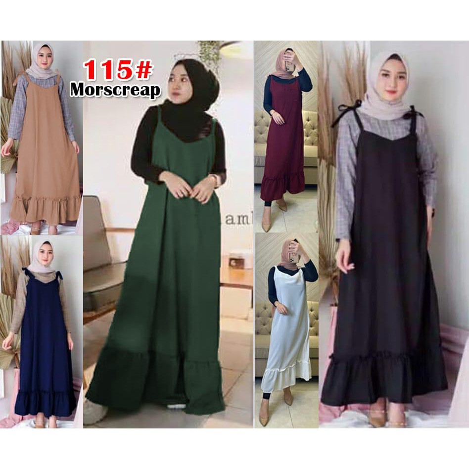 115#Dress Gamis/Gamis Muslim/Gamis Moescraep/Fashion MusliM