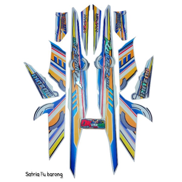 STRIPING TRANSPARAN HOLOGRAM SATRIA FU BARONG/FACELIFT