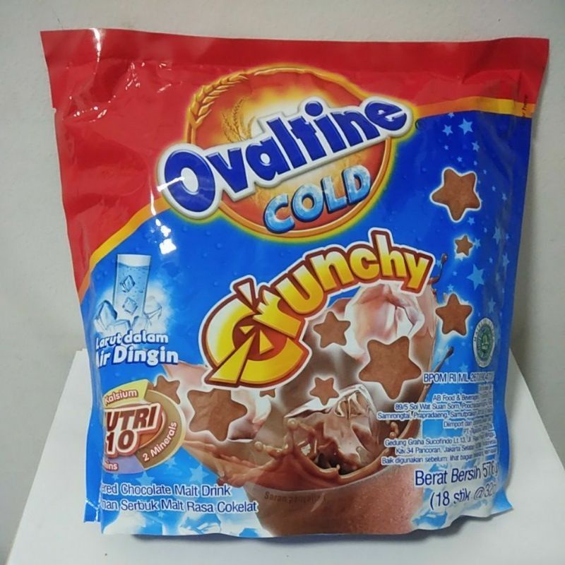 

Ovaltine Cold Crunchy Susu Bubuk Coklat Stick Sachet 18sx32gr