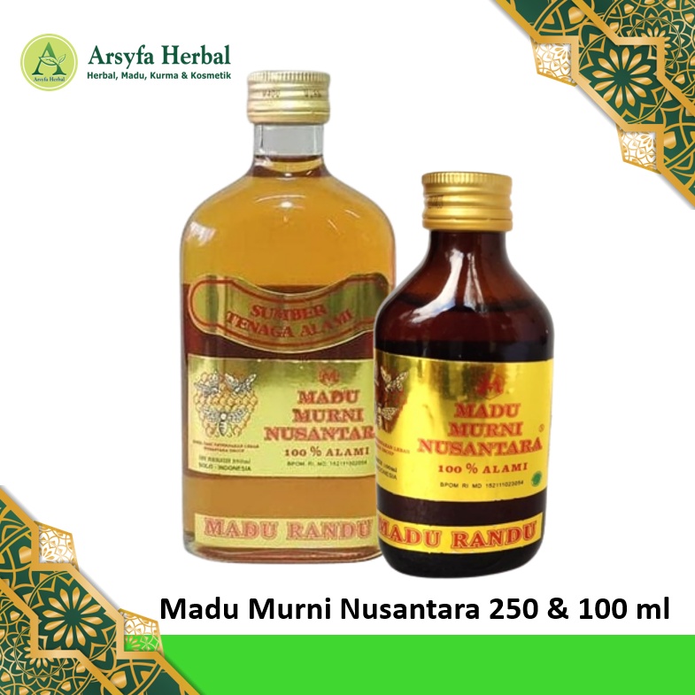 

Madu Nusantara Murni 250 ml & 100 ml Original 100% Madu Murni Nusantara Madu Randu