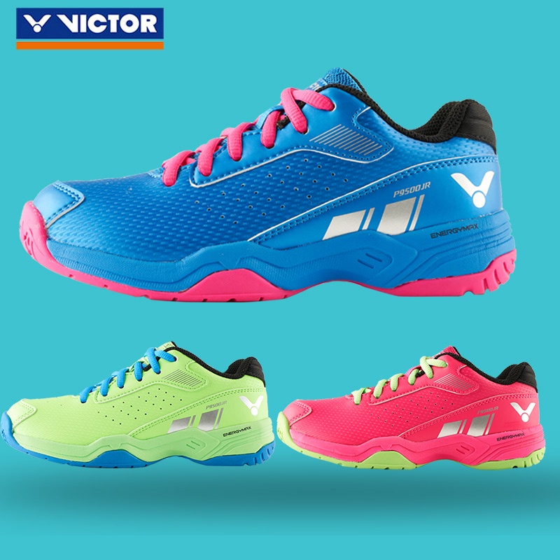 ROAMER Sepatu badminton Original asli VICTOR Jr P9500 Size 33 34 35 36 37