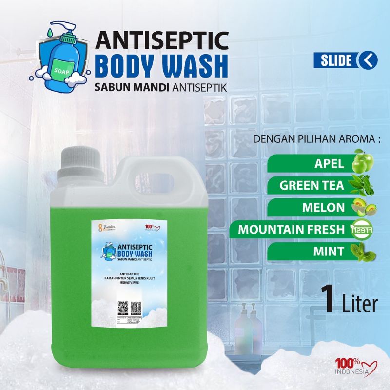 Body wash antiseptic aneka aroma wangi kemasan jurigen 1 liter