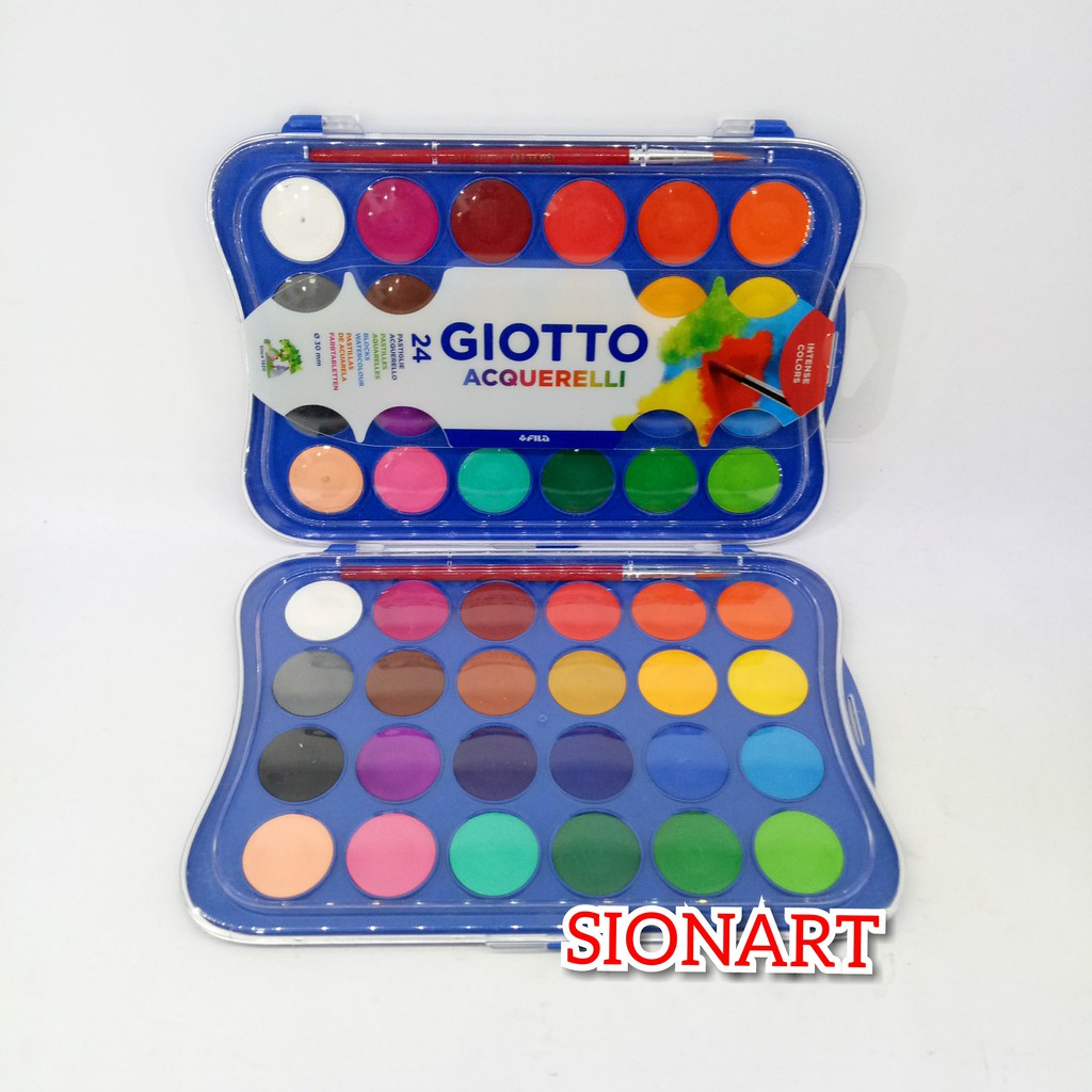 

Giotto Acquerelli MINI 24 Warna WaterColor Cake / Cat Air