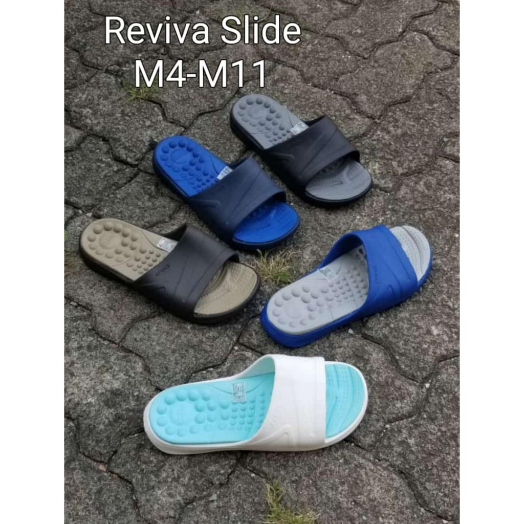 Crocs Reviva Slide Sandal Kasual Pria