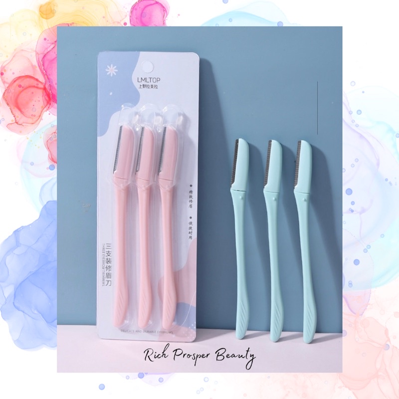 1 SET ISI 3pcs EYEBROW RAZOR CUKUR ALIS