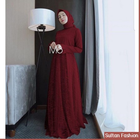 Baju Gamis Muslim Terbaru 2021 2022 Model Baju Pesta Wanita kekinian kondangan Kekinian gaun remaja