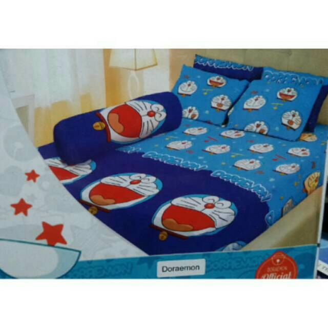 Sprei ladyrose uk 160 motif doraemon