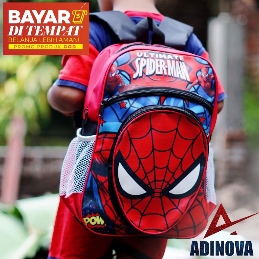 TAS ANAK BATMAN TAS SPIDERMAN KARAKTER ANAK SEKOLAH TK SD