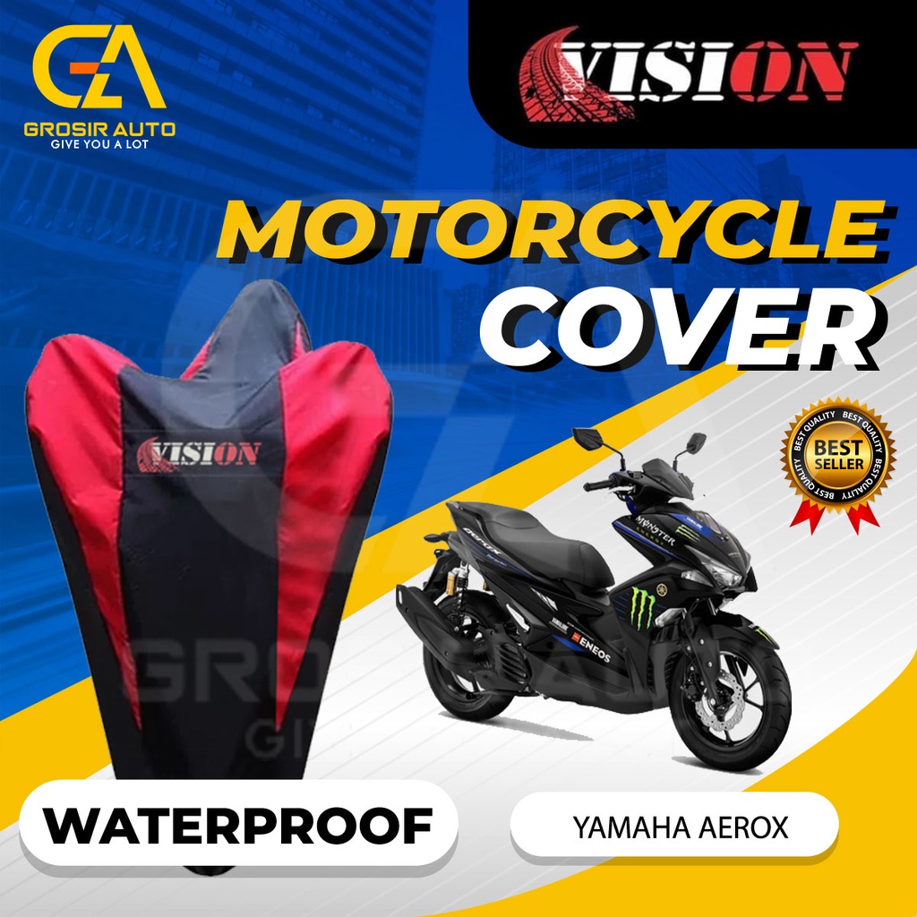 Sarung Motor AEROX Antiair Vision / Cover Selimut Penutup Sarung Mantel Motor Vision