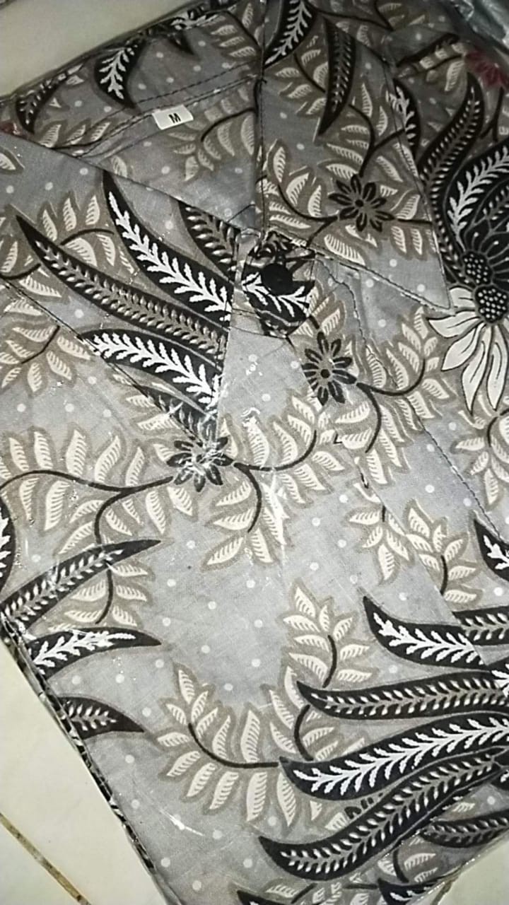 Tey-17 Batik Wanita Asj Sa Hrb026 Kenongo Kemeja Tosca Pendek