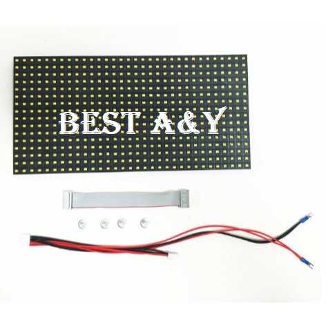 LED Display P10 SMD Running Text Full Outdoor Blue Biru 32x16