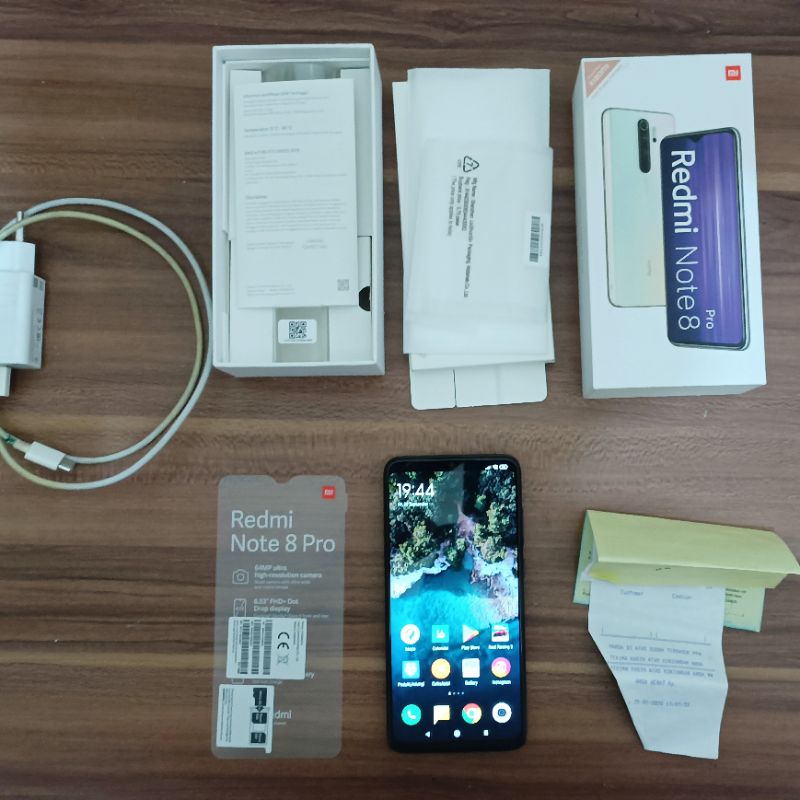 HP Xiaomi Redmi Note 8 Pro 4G 6/128 GB Dark Grey Second Original Fullset