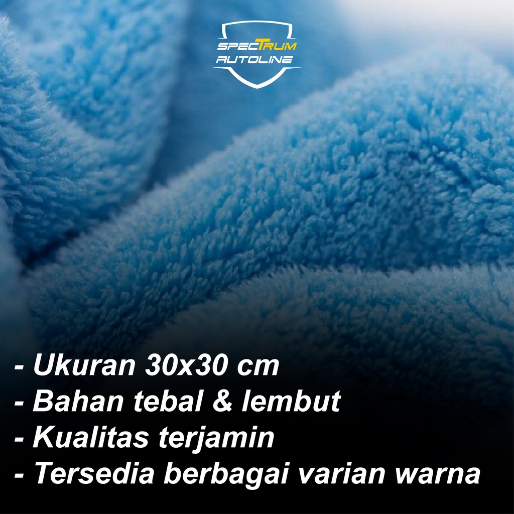 LAP MICROFIBER CLOTH PREMIUM TEBAL HALUS SERBAGUNA KAIN LAP MOBIL MOTOR