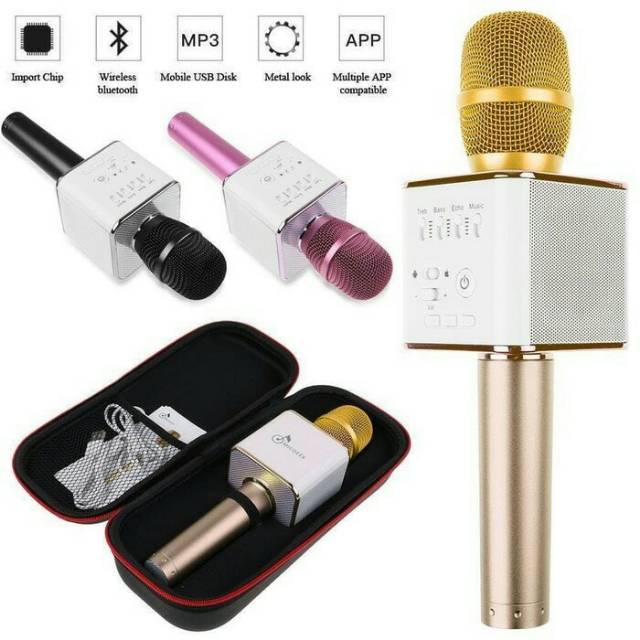Mic Q9 wireless bluetooth/mic+speaker karoke Q9