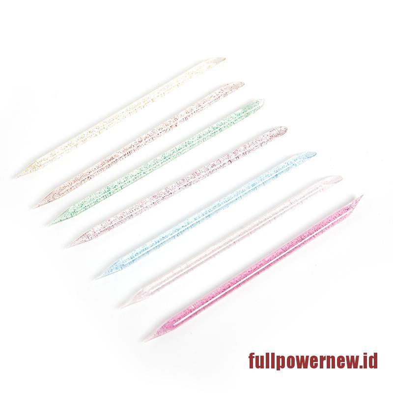 【COD】100Pcs Crystal Stick Double End Nail Art Cuticle Pusher Cuticle Remover Tool