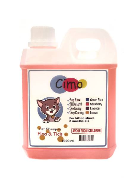 CIMO 1 LITER SHAMPO KUTU KUCING / FLEA AND TICK CAT SHAMPOO / GROOMING