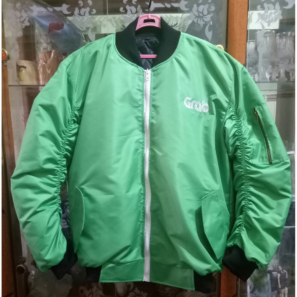 Jaket Bomber Grab Terbaru Bordir