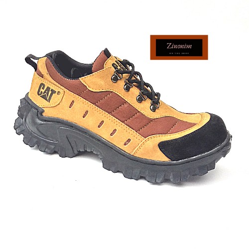 Hiking Shoes Sepatu Olahraga Naik Gunung  Boots Tan Kuning Ukuran 39 sd 44