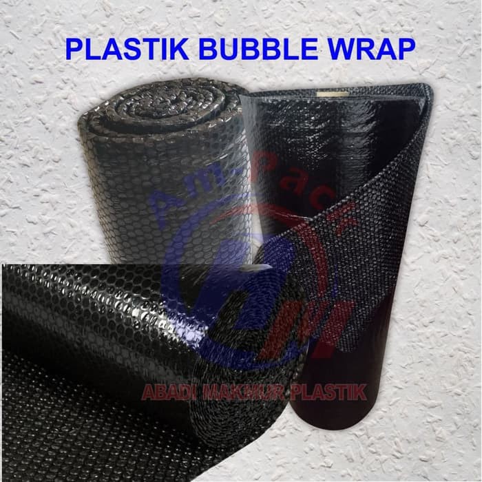

BUBBLEWRAP BUBBLE WRAP HITAM 125cm x 50m KHUSUS GRAB / GOJEK