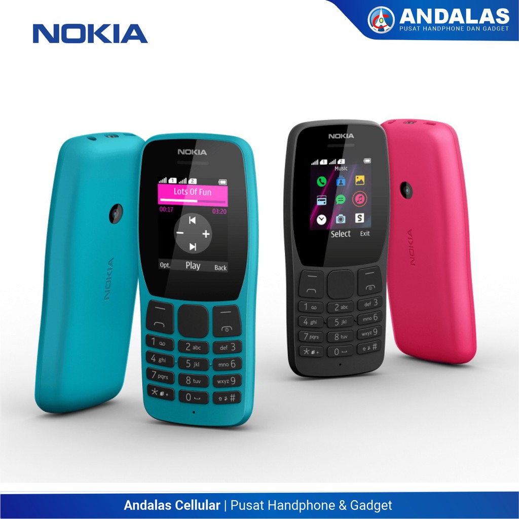 NOKIA FEATURE PHONE N-110 DUAL SIM GARANSI RESMI INDONESIA