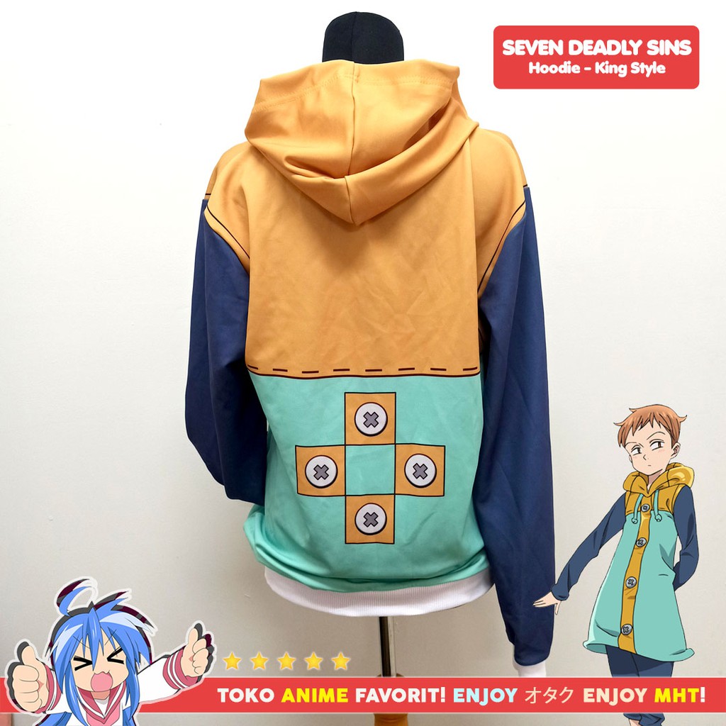 Jaket Sweater Anime Full Print Seven Deadly Sins - King - myhobbytown