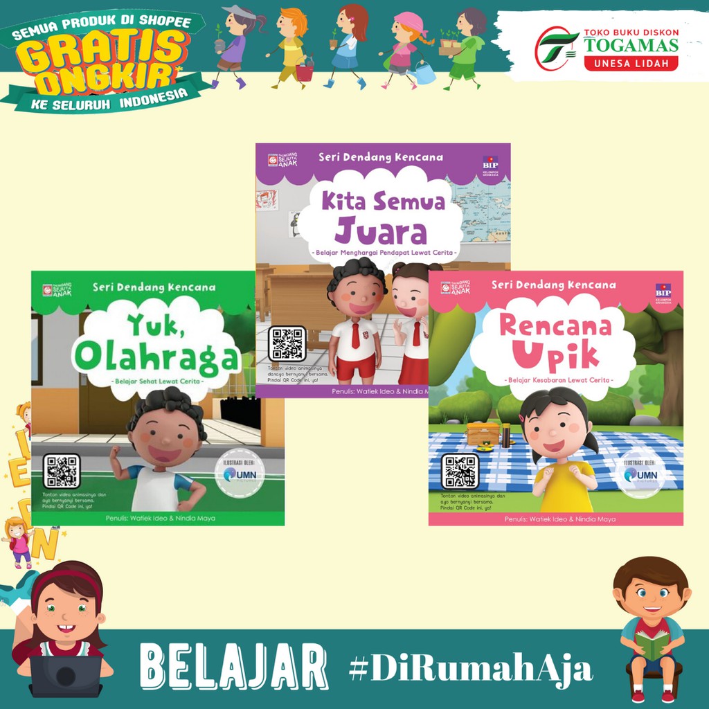 TERLARIS!! BUKU ANAK PENDIDIKAN KARAKTER- SERI DENDANG KENCANA