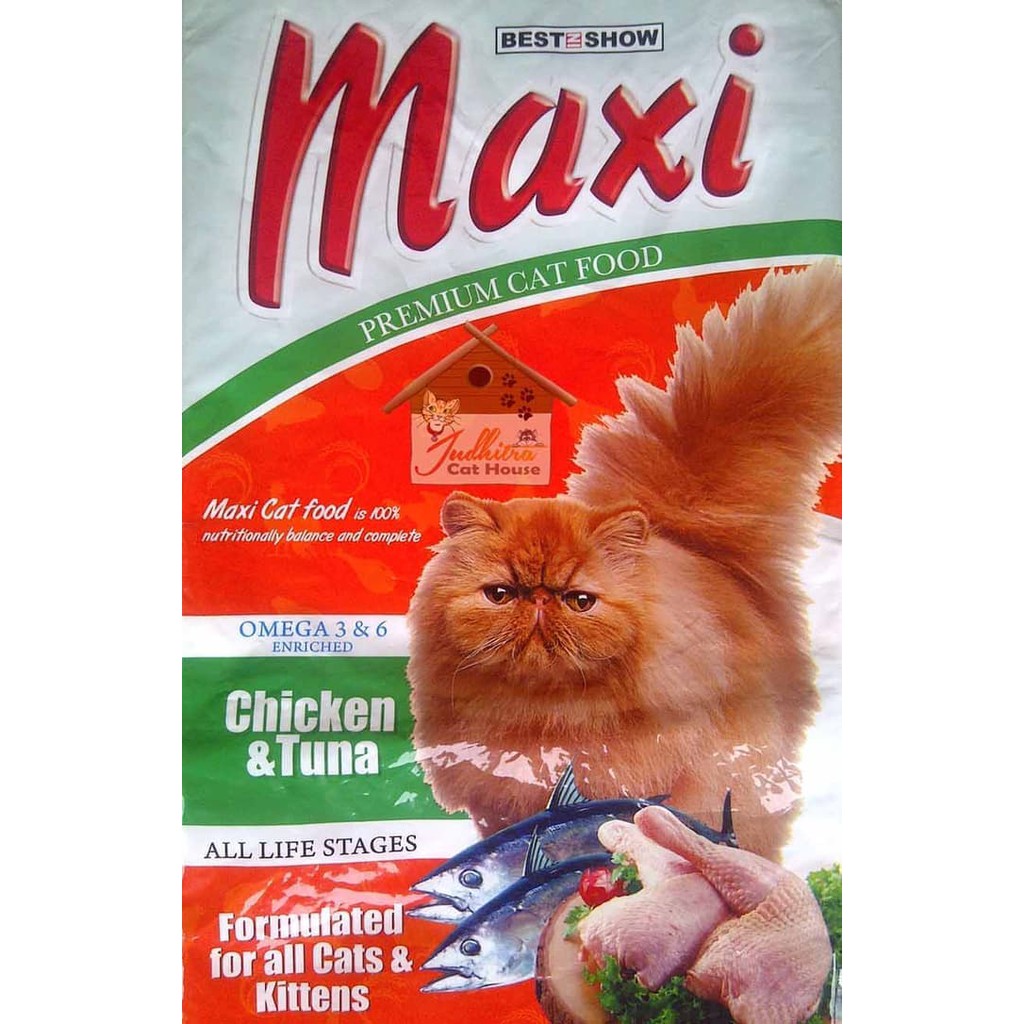 Makanan Kucing Maxi Cat Chicken Tuna 1kg Repack Shopee Indonesia