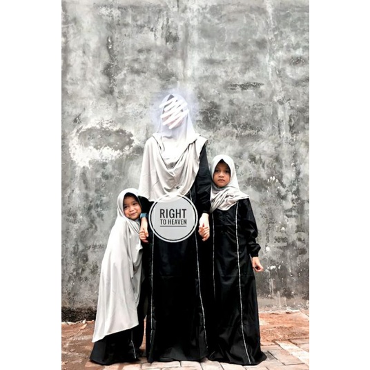 Gamis Couple Katun Toyobo hitam