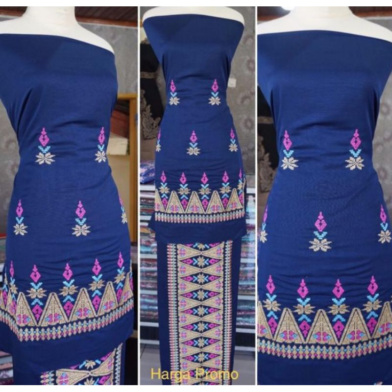 Baju Kurung Bordir Bukittinggi | Bahan Kain