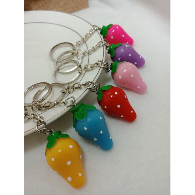 KC0351  Souvenir Gantungan Kunci Gantungan Tas 15000 STRAWBERRY