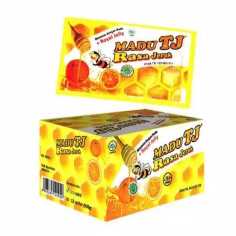 

madu TJ rasa jeruk/madu TJ rasa strawberry/madu TJ sachet 20gr