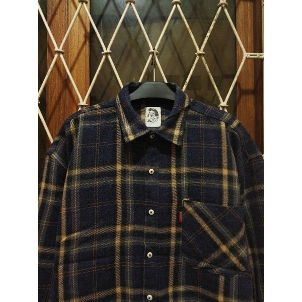 kemeja plaid flannel McCoy second original XL kemeja casual pria murah terlaris