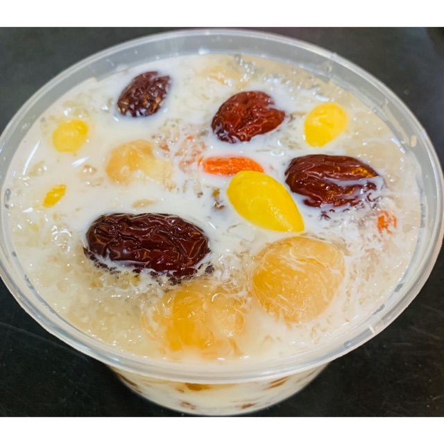 

Peach Gum Dessert Creamy Super Premium ( bukan santan atau pun susu tp bubuk fiber kaya akan serat )