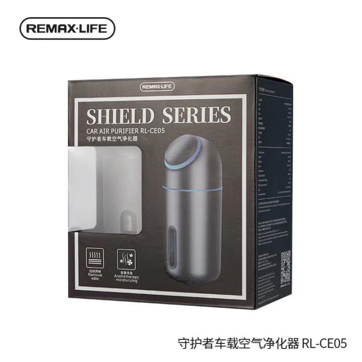 REMAX LIFE RL-CE05 - SHIELD SERIES Car Air Purifier - Penjernih Udara Kendaraan dan Ruangan