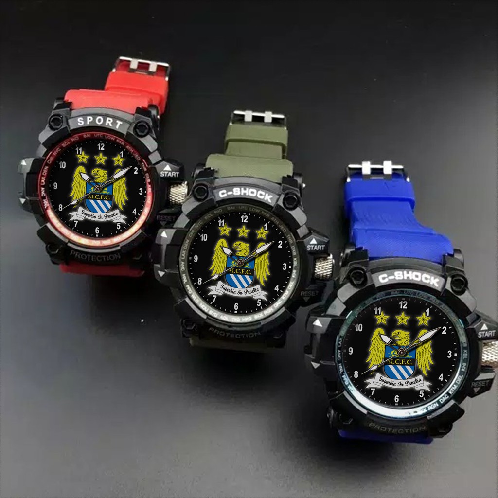 (EXCLUSIVE) JAM TANGAN MANCHESTER CITY 2 (STRAP WARNA)