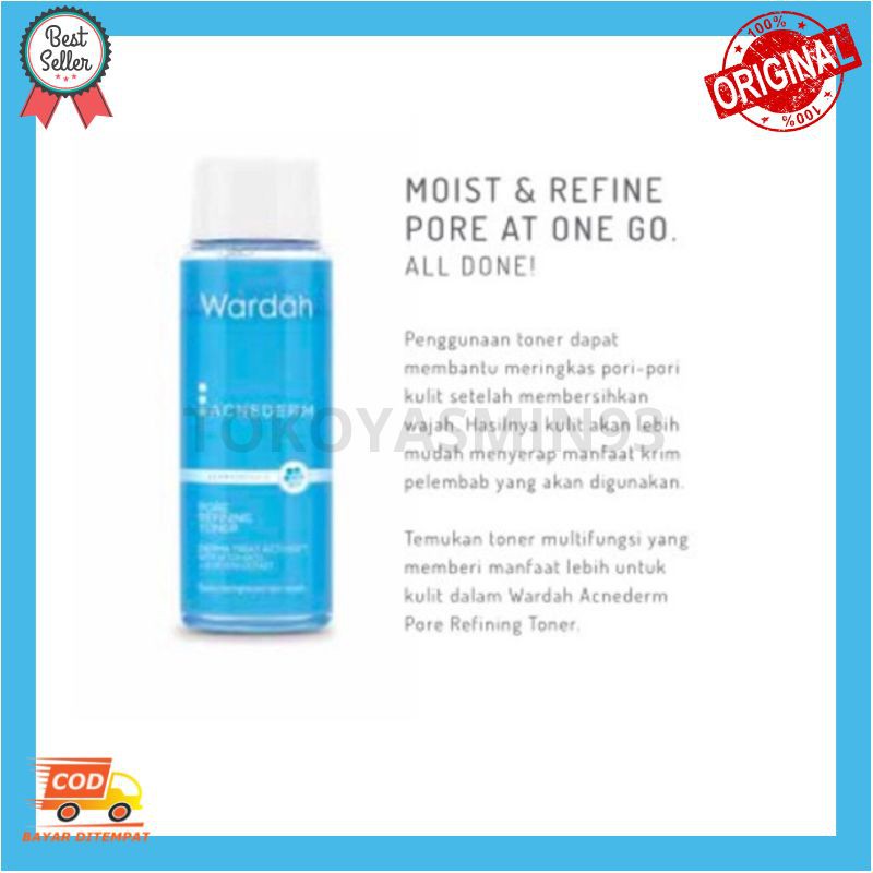 Wardah Acnederm Pore Refining Toner 100ml Murah