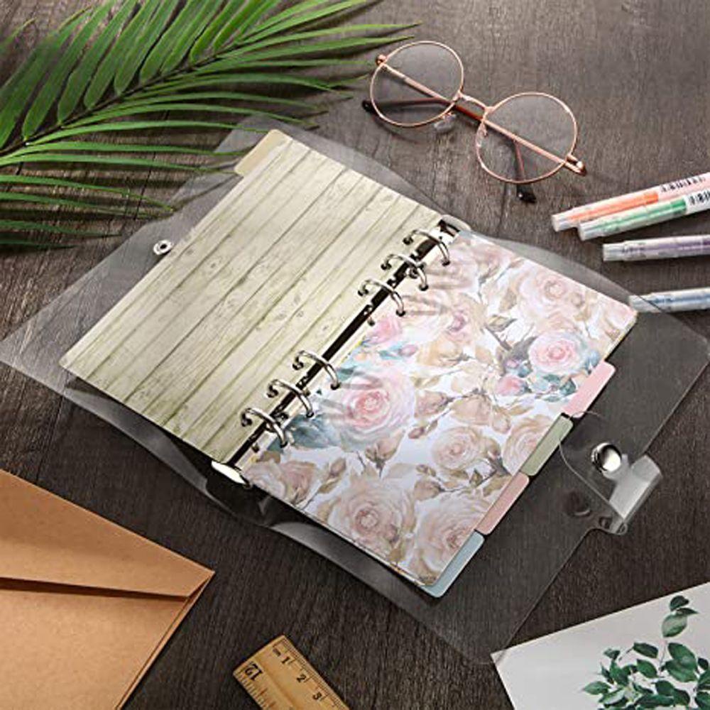 Agustinina Loose Leaf Separator Page Perlengkapan Kantor Stationery Personal Planner Pengikat 6-Ring Loose Leaf Binder Kategori Page Tab Binder Index