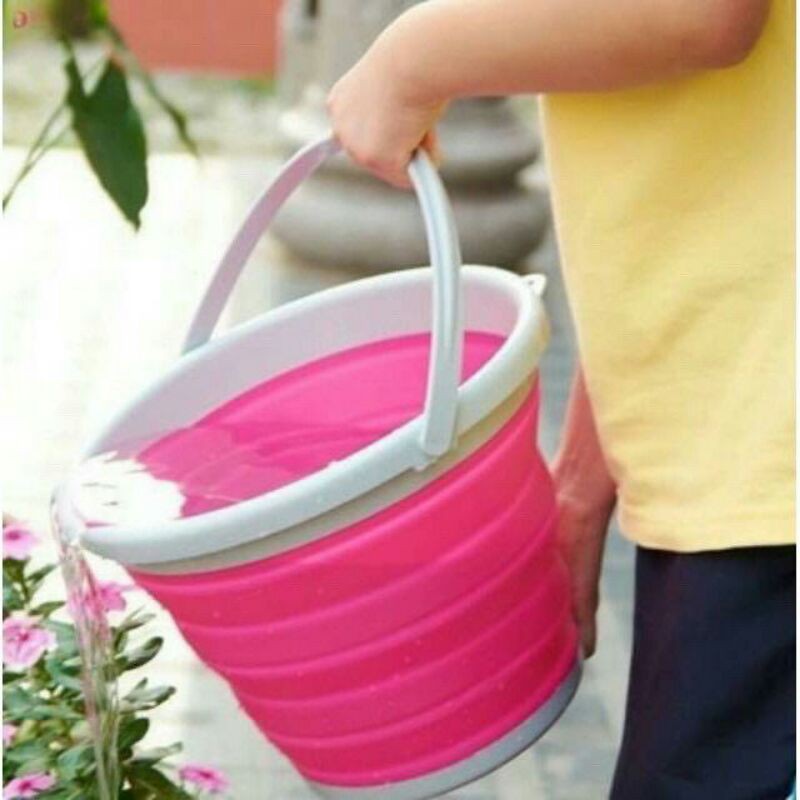 Ember Lipat portable warna foldable bucket 10 liter