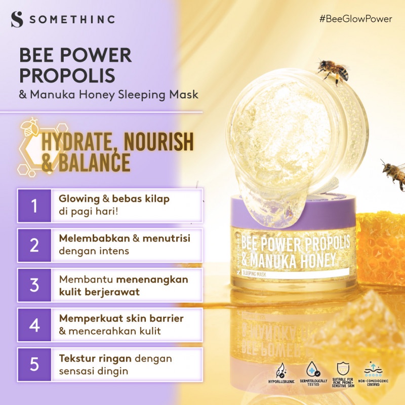 SOMETHINC Bee Power Propolis &amp; Manuka Honey Sleeping Mask 50g