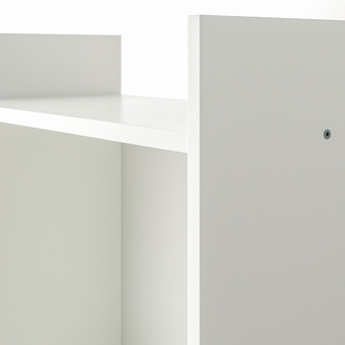 BAGGEBO Rak buku, putih, 50x25x160 cm