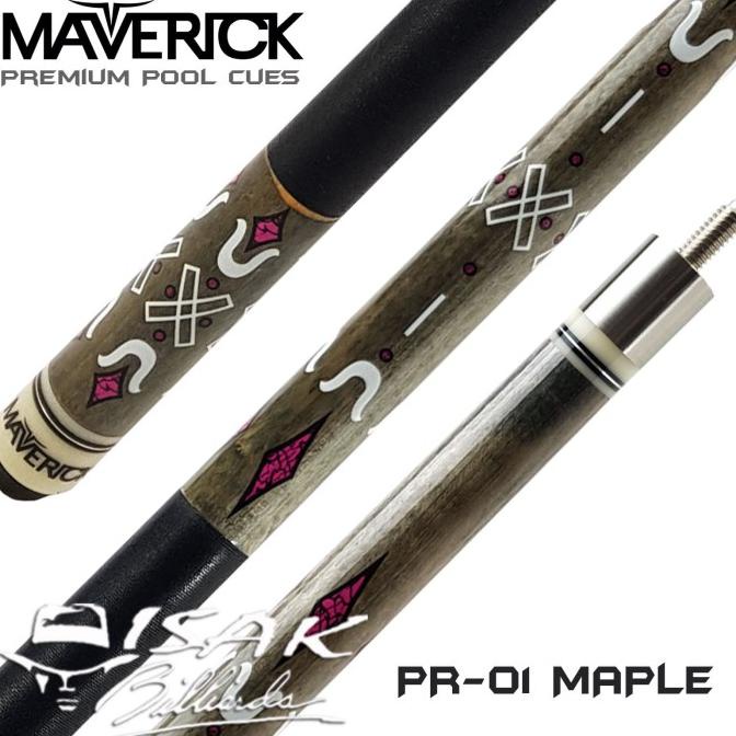 Maverick Pool Cue Pr-01 - Premium Maple Stick Billiard Stik Biliar Ori